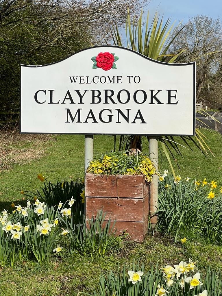 Claybrooke Magna Road Sign